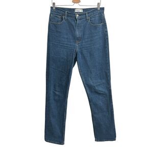 Abercrombie & Fitch The 90's Straight Ultra High Rise Jeans Wms Sz 28 Med Wash